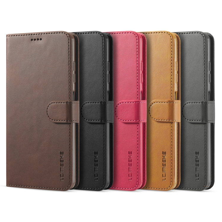 For Xiaomi Poco X3 NFC LC.IMEEKE Calf Texture Horizontal Flip Leather Case with Holder & Card Slots & Wallet(Brown) by LC.IMEEKE