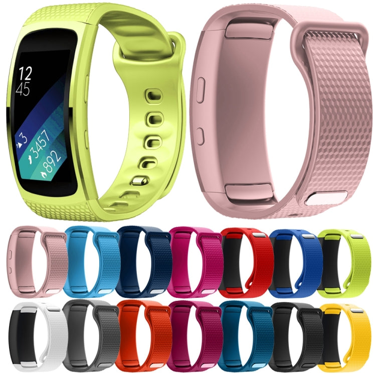 For Samsung Gear Fit2 Pro Silicone Watch Band, Size:S(Red) by buy2fix