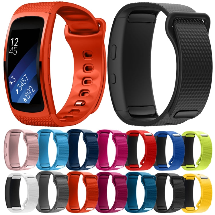 For Samsung Gear Fit2 Pro Silicone Watch Band, Size:L(Pink) by buy2fix