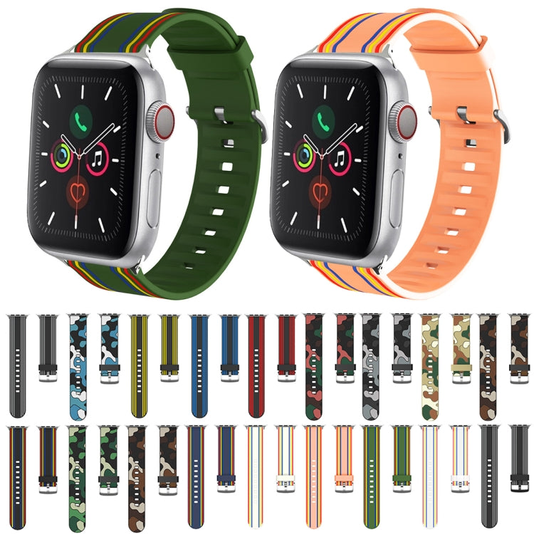 Silicone Replaceable Watch Band For Apple Watch Ultra 49mm&Watch Ultra 2 49mm / Series 9&8&7 45mm / SE 3&SE 2&6&SE&5&4 44mm / 3&2&1 42mm(5) by buy2fix