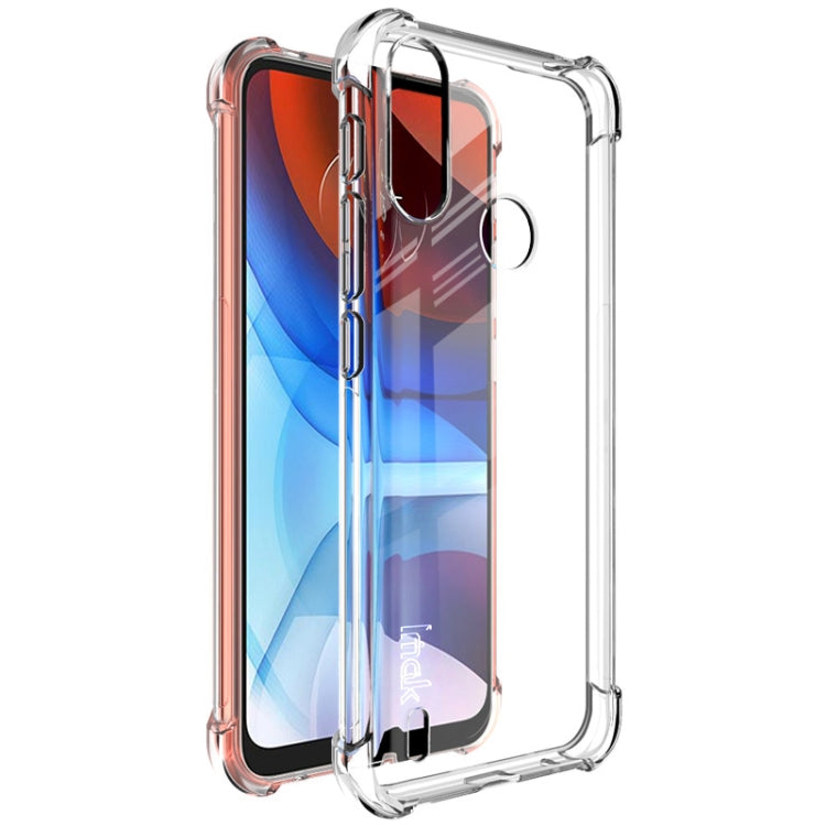 For Motorola Moto E7 Power IMAK All-inclusive Shockproof Airbag TPU Case with Screen Protector(Transparent) - Motorola Cases by imak | Online Shopping UK | buy2fix