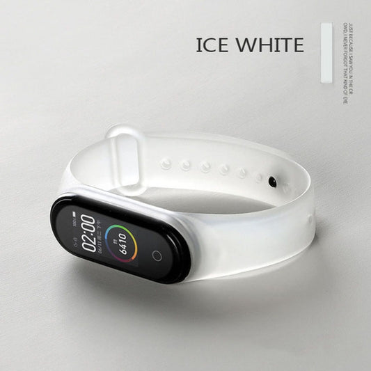 For Xiaomi Mi Band 6 (CA8856) Silicone Translucent Watch Band(White) by buy2fix