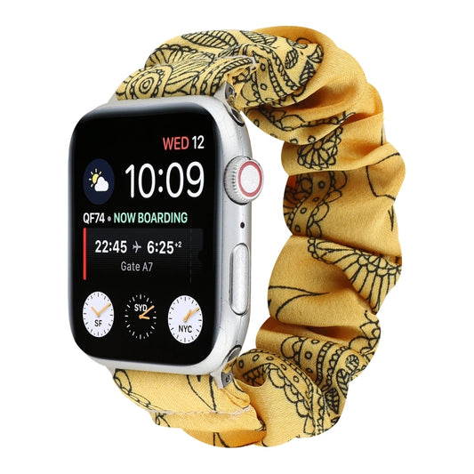 Fabric Hair Ring Watch Band For Apple Watch Ultra 49mm&Watch Ultra 2 49mm / Series 9&8&7 45mm / SE 3&SE 2&6&SE&5&4 44mm / 3&2&1 42mm(2) by buy2fix