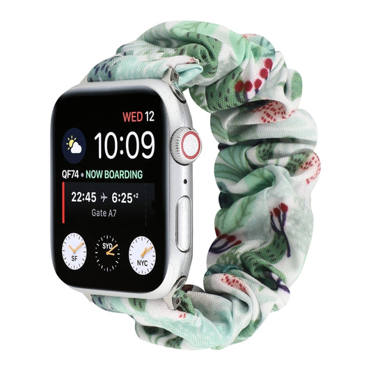 Fabric Hair Ring Watch Band For Apple Watch Ultra 49mm&Watch Ultra 2 49mm / Series 9&8&7 45mm / SE 3&SE 2&6&SE&5&4 44mm / 3&2&1 42mm(12) by buy2fix