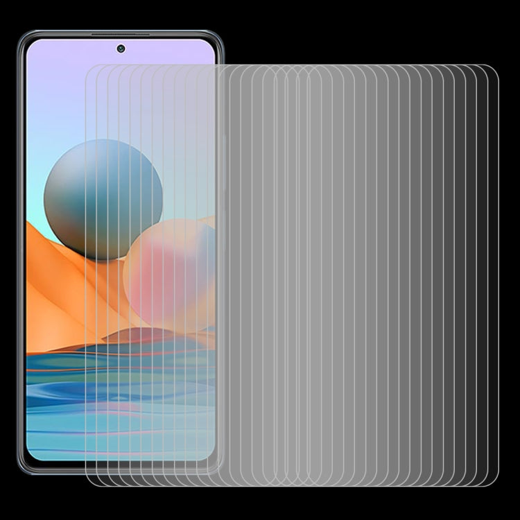 For Xiaomi Redmi Note 10 Pro Max 50 PCS 0.26mm 9H 2.5D Tempered Glass Film by buy2fix