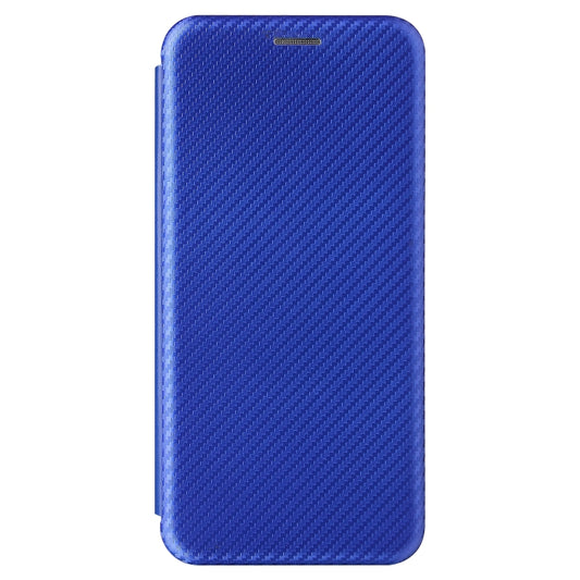 For Huawei P50 Pro Carbon Fiber Texture Horizontal Flip TPU + PC + PU Leather Case with Card Slot(Blue) by buy2fix