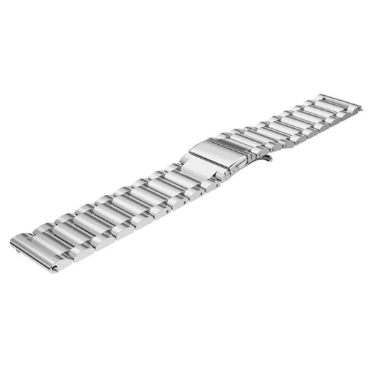 22mm Three Flat Buckle Stainless Steel Replacement Watchband for Huawei Watch GT2 Pro / Amazfit GTR 2(Silver) by buy2fix