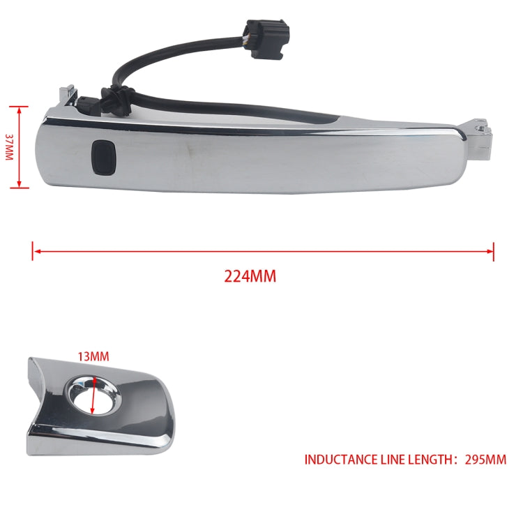 A5387-01 Car Left Front Inductive Door Outside Handle 80645-CA000 for Nissan Rogue 2010-2013 by buy2fix