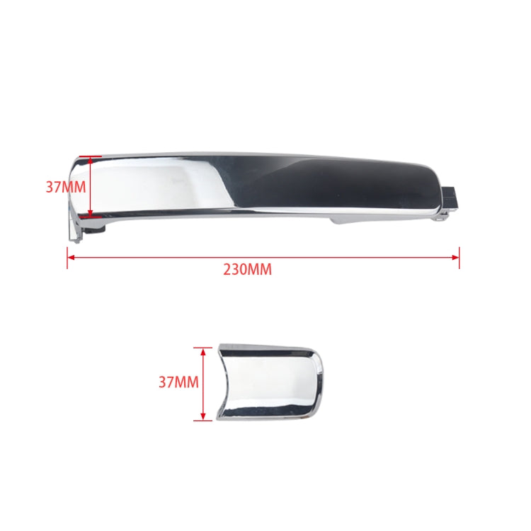 A5404-02 Car Outside Door Handle 80640-CA012 for Nissan by buy2fix