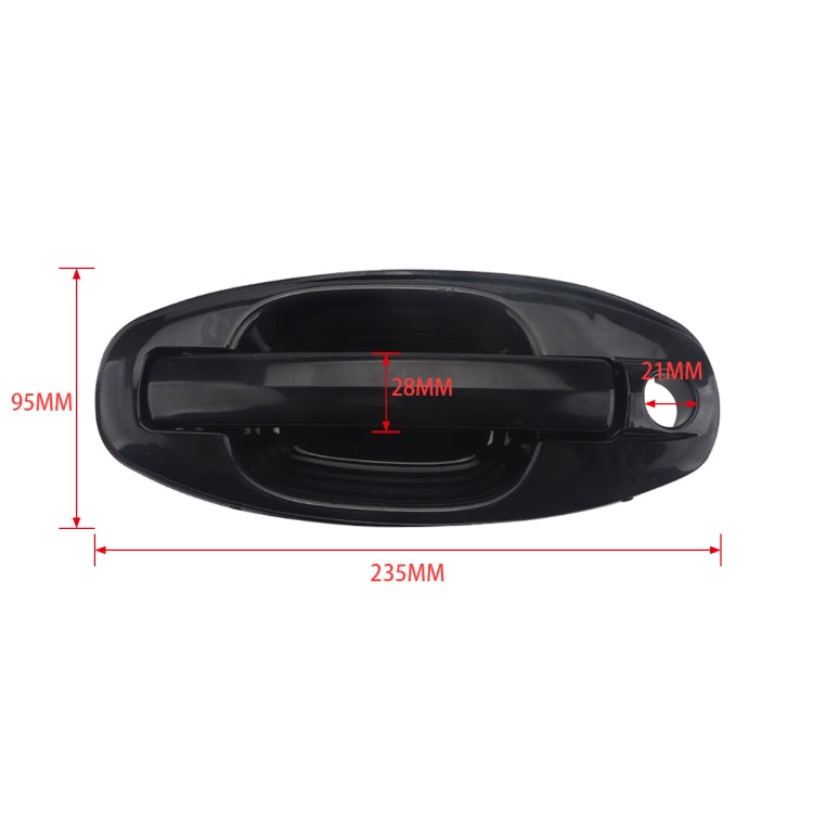 A5406-01 Car Front Left Outside Door Handle for Hyundai Santa Fe 2001-2006 by buy2fix