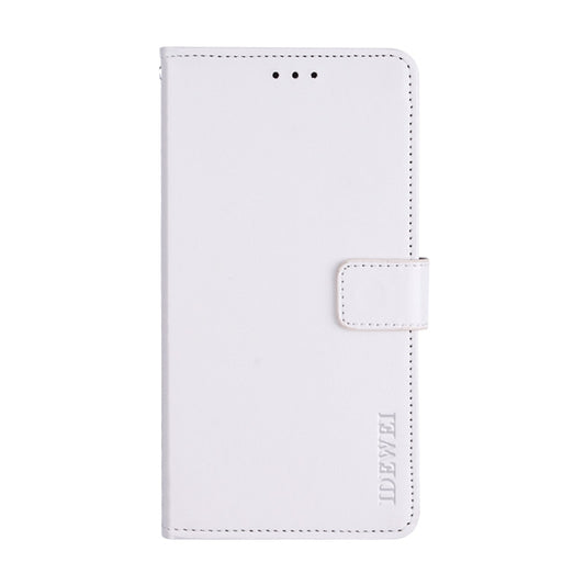 For TCL 20 SE idewei Crazy Horse Texture Horizontal Flip Leather Case with Holder & Card Slots & Wallet(White) by idewei