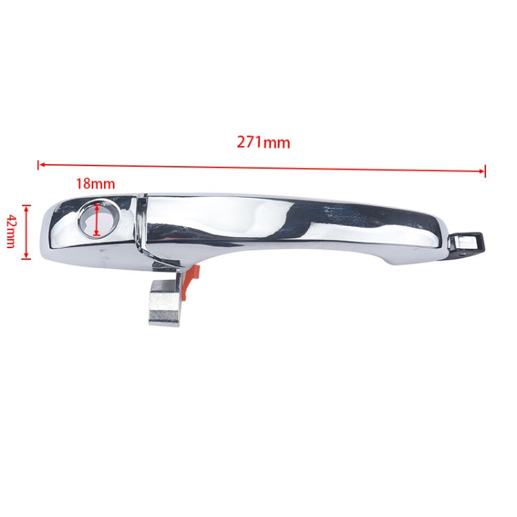 2 PCS A5858 Car Front Outside Door Handle 4589009AH+5065800AH for Chrysler 300 2005-2010 by buy2fix