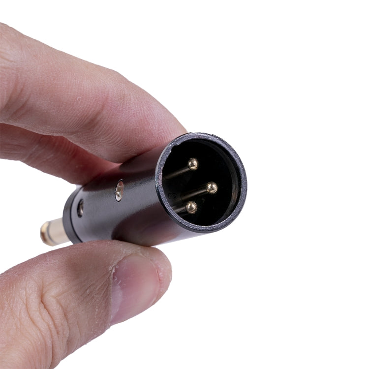 2 PCS LZ1168G Gilded 6.35mm Mono Male to XRL Male Audio Adapter Microphone Stereo Speaker Connector by buy2fix