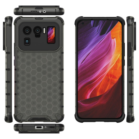 For Xiaomi Mi 11 Ultra Shockproof Honeycomb PC + TPU Case(Black) by buy2fix