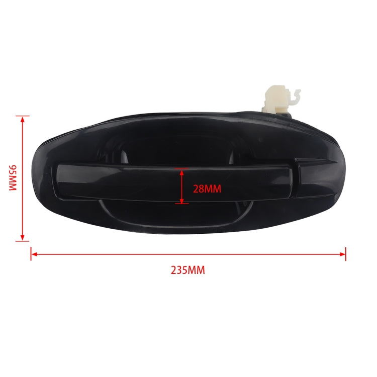 2 PCS A5874 Car Rear Outside Door Handle 8365/6026000 for Hyundai Santa Fe 2001-2006 by buy2fix