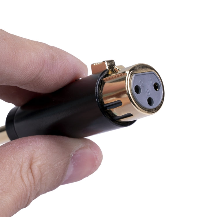 LZ1165G 6.35mm Stereo Male to XRL Female Audio Adapter Microphone Stereo Speaker Connector by buy2fix