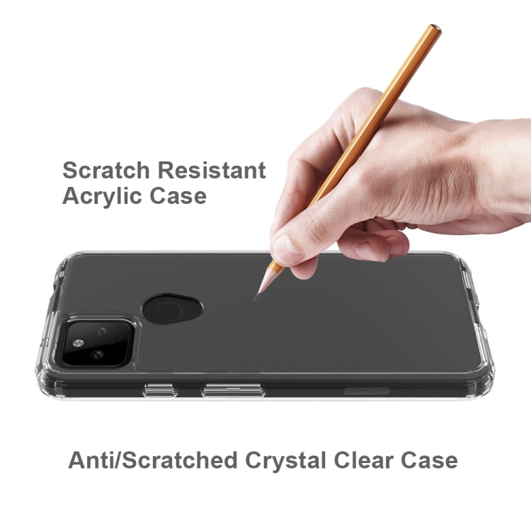 For Google Pixel 5A Shockproof Scratchproof TPU + Acrylic Protective Case(Black) by buy2fix