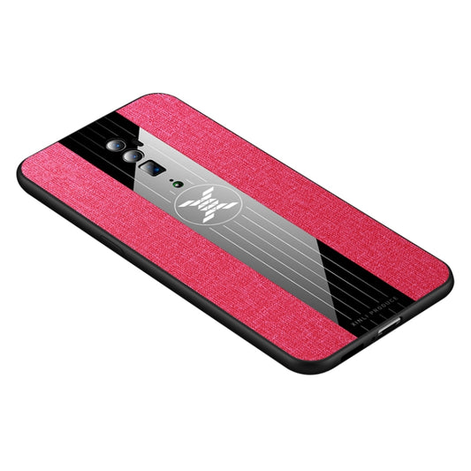 For OPPO Reno 10x Zoom XINLI Stitching Cloth Textue Shockproof TPU Protective Case(Red) by XINLI