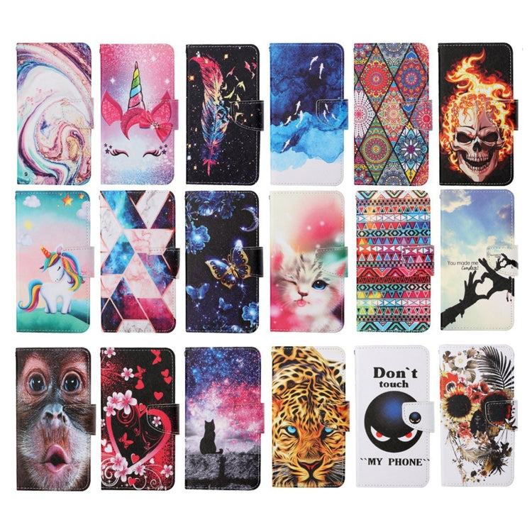 For iPhone SE (2020)/ 7 /8 Painted Pattern Horizontal Flip Leathe Case(Finger) by buy2fix