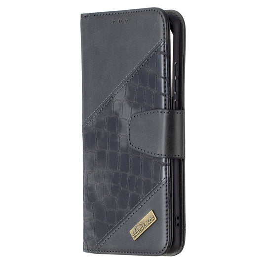 For Huawei P50 Pro Matching Color Crocodile Texture Horizontal Flip PU Leather Case with Wallet & Holder & Card Slots(Black) by buy2fix