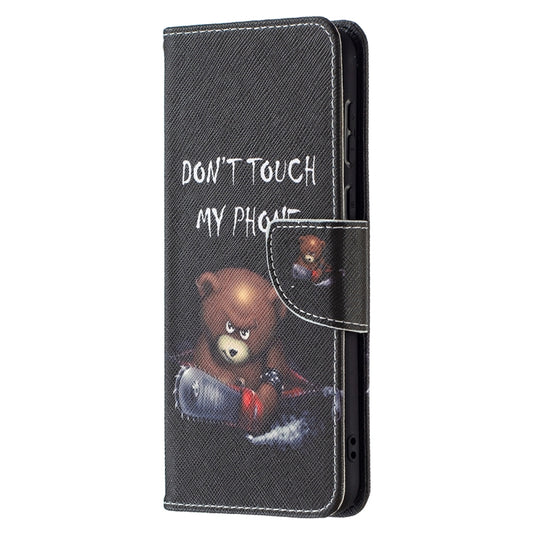 For Huawei P50 Colored Drawing Pattern Horizontal Flip Leather Case with Holder & Card Slots & Wallet(Bear) by buy2fix