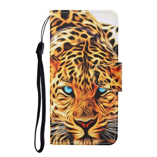 For Samsung Galaxy S21 5G Colored Drawing Pattern Horizontal Flip Leather Case with Holder & Card Slots & Wallet & Lanyard(Yellow Leopard) by buy2fix