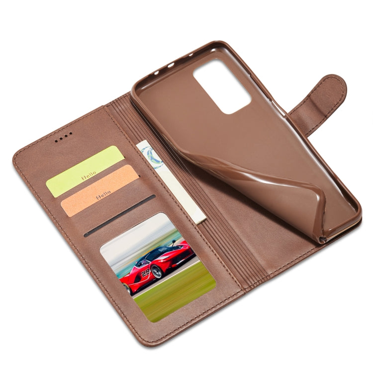 For Xiaomi Redmi Note 10 / Note 10S LC.IMEEKE Calf Texture Horizontal Flip Leather Case with Holder & Card Slots & Wallet(Brown) by LC.IMEEKE