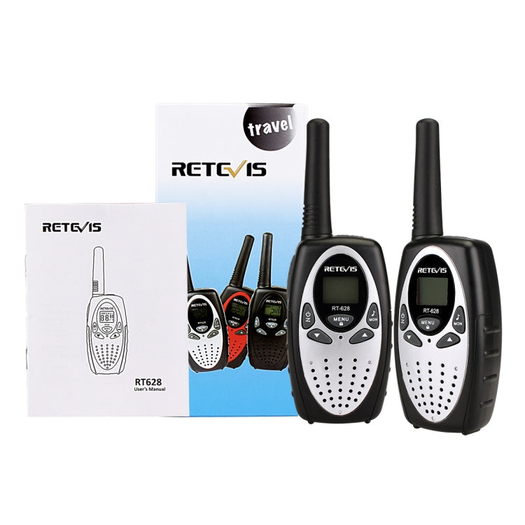 1 Pair RETEVIS RT628 0.5W EU Frequency 446MHz 8CHS Handheld Children Walkie Talkie(White) by RETEVIS