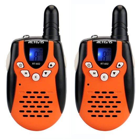 1 Pair RETEVIS RT602 0.5W US Frequency 462.550-467.7125MHz 22CHS Handheld Children Walkie Talkie, US Plug by RETEVIS