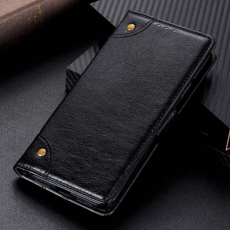 For OPPO A93 5G / A54 5G / A74 5G Copper Buckle Nappa Texture Horizontal Flip Leather Case with Holder & Card Slots & Wallet(Black) by buy2fix
