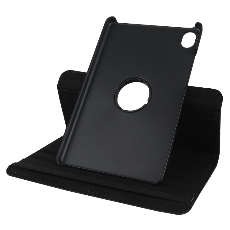 For Lenovo Tab M8 360 Degree Rotation Litchi Texture Horizontal Flip Leather Case with Holder(Black) by buy2fix