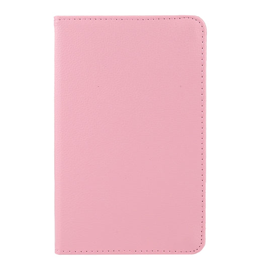 For Lenovo Tab M8 360 Degree Rotation Litchi Texture Horizontal Flip Leather Case with Holder(Pink) by buy2fix