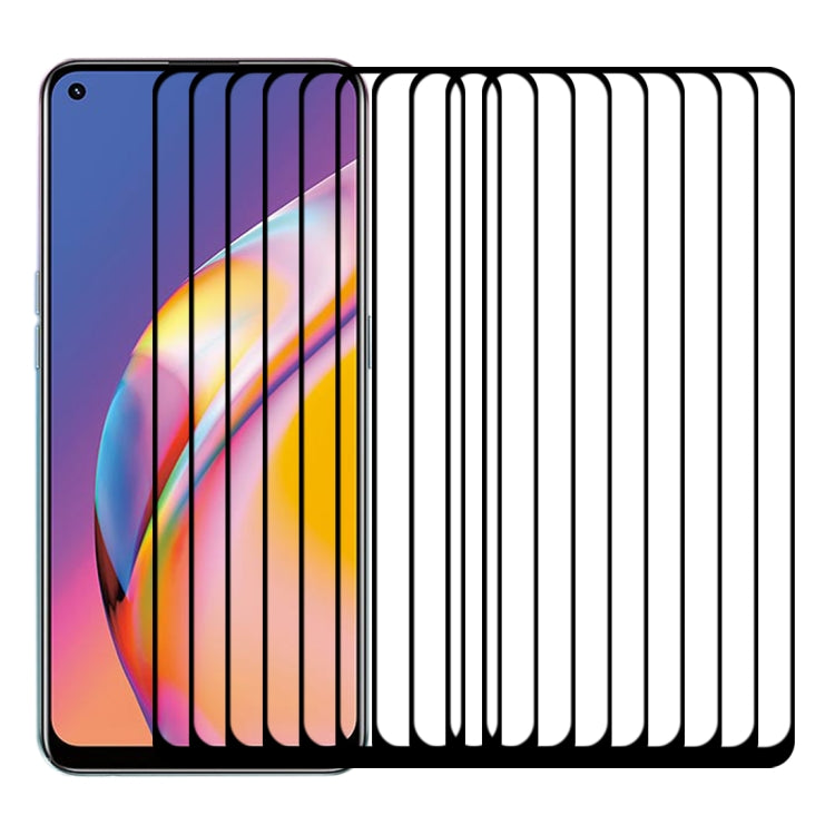 For OPPO A94 5G / 4G 25 PCS Full Glue Full Screen Tempered Glass Film by buy2fix