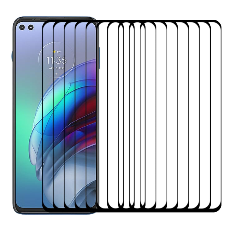 For Motorola Moto G100 25 PCS Full Glue Full Screen Tempered Glass Film by buy2fix