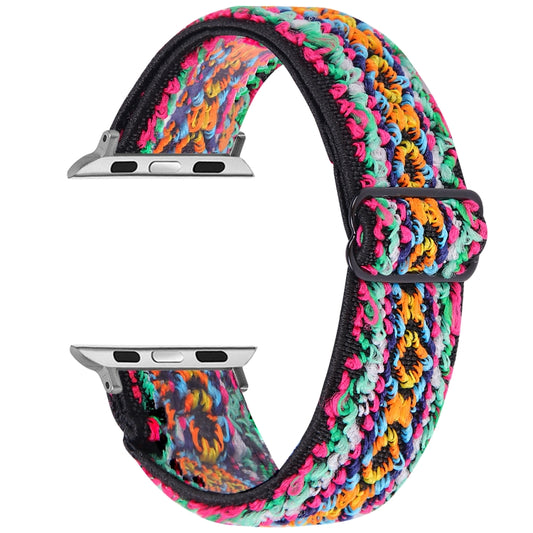 Elastic Watch Band For Apple Watch Series 7 45mm / 6 & SE & 5 & 4 44mm / 3 & 2 & 1 42mm(12) by buy2fix