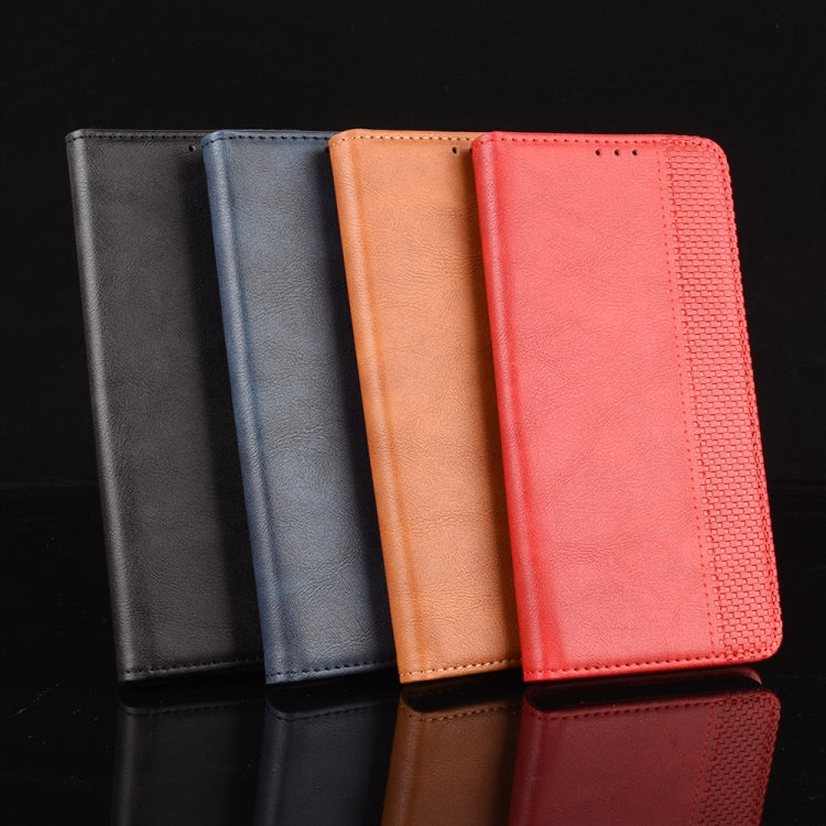 For Xiaomi Black Shark 4 / Black Shark 4 Pro Magnetic Buckle Retro Crazy Horse Texture Horizontal Flip Leather Case with Holder & Card Slots & Photo Frame(Black) by buy2fix