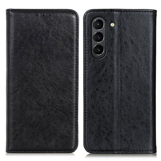 For Samsung Galaxy S21 FE Magnetic Crazy Horse Texture Horizontal Flip Leather Case with Holder & Card Slots & Wallet(Black) by buy2fix