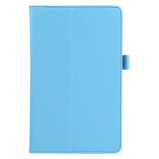 For Lenovo Tab M7 Litchi Texture Solid Color Horizontal Flip Leather Case with Holder & Pen Slot(Sky Blue) by buy2fix