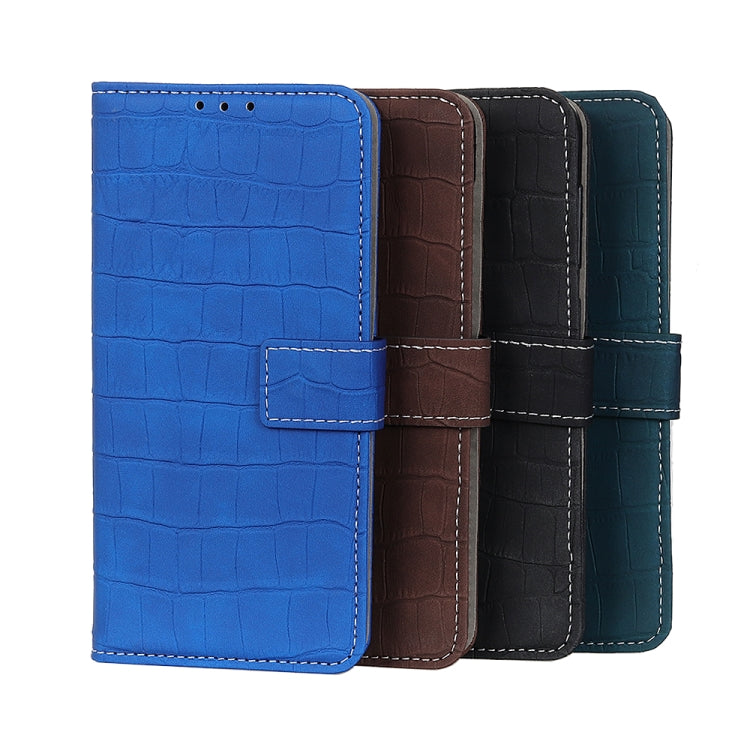 For Samsung Galaxy S21 FE Crocodile Texture Horizontal Flip Leather Case with Holder & Card Slots & Wallet(Black) by buy2fix