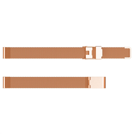 For Fitbit Inspire / Inspire HR / Ace 2 Double Insurance Buckle Milanese Watch Band(Rose Gold) by buy2fix