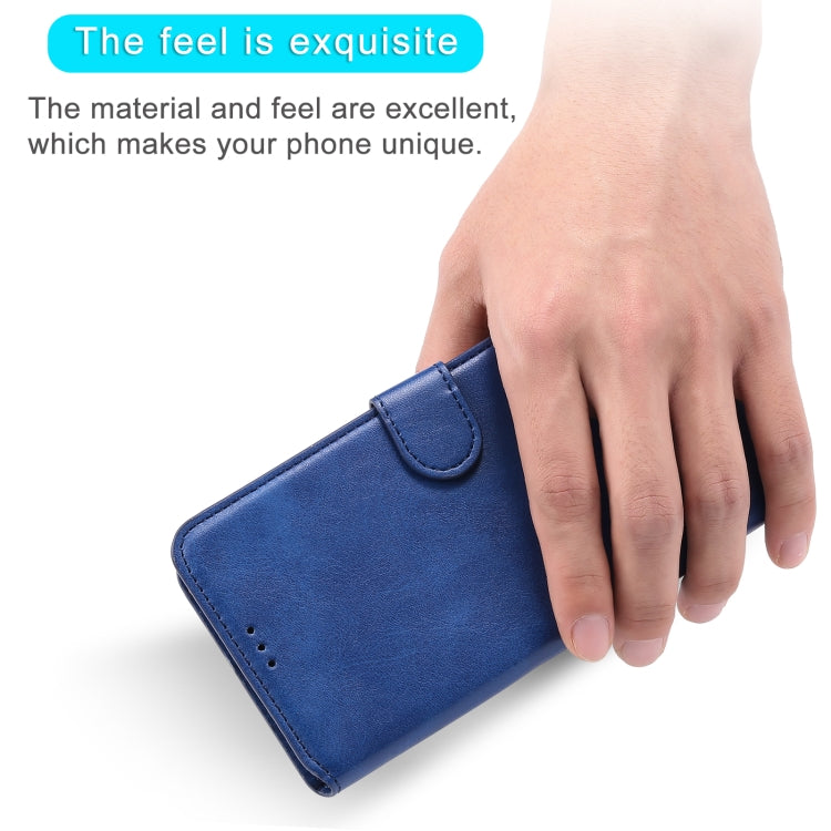 For OPPO Realme C20 Classic Calf Texture PU + TPU Horizontal Flip Leather Case with Holder & Card Slots & Wallet(Blue) by buy2fix