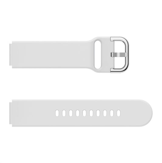 For Xiaomi Mi Watch Electroplating Buckle Silicone Watch Band(White) by buy2fix