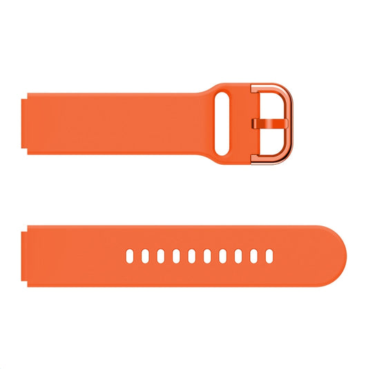 For Xiaomi Mi Watch Electroplating Buckle Silicone Watch Band(Orange) by buy2fix