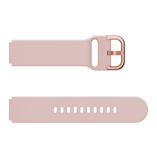 For Xiaomi Mi Watch Electroplating Buckle Silicone Watch Band(Pink) by buy2fix