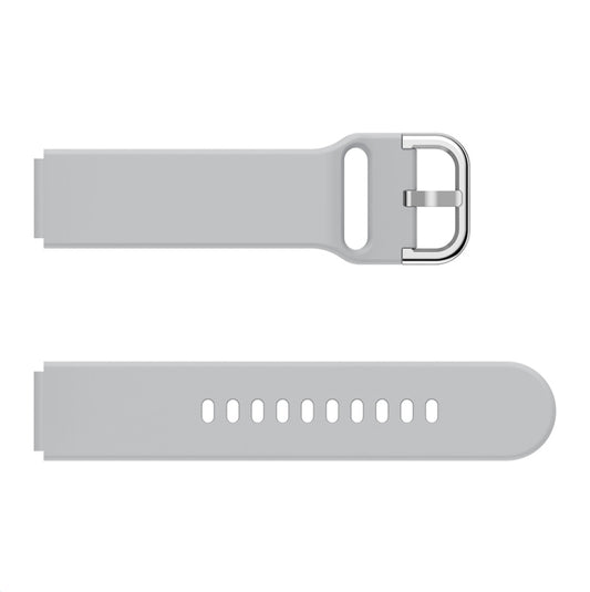 For Xiaomi Mi Watch Electroplating Buckle Silicone Watch Band(Grey) by buy2fix