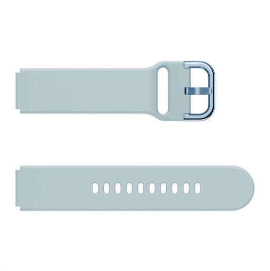 For Xiaomi Mi Watch Electroplating Buckle Silicone Watch Band(Light Blue) by buy2fix