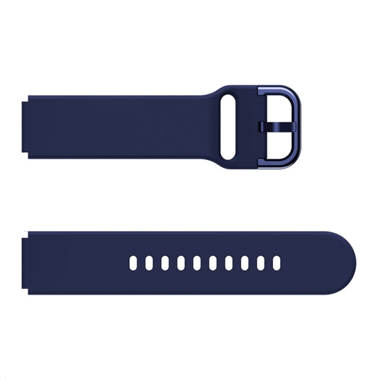 For Xiaomi Mi Watch Electroplating Buckle Silicone Watch Band(Blue) by buy2fix