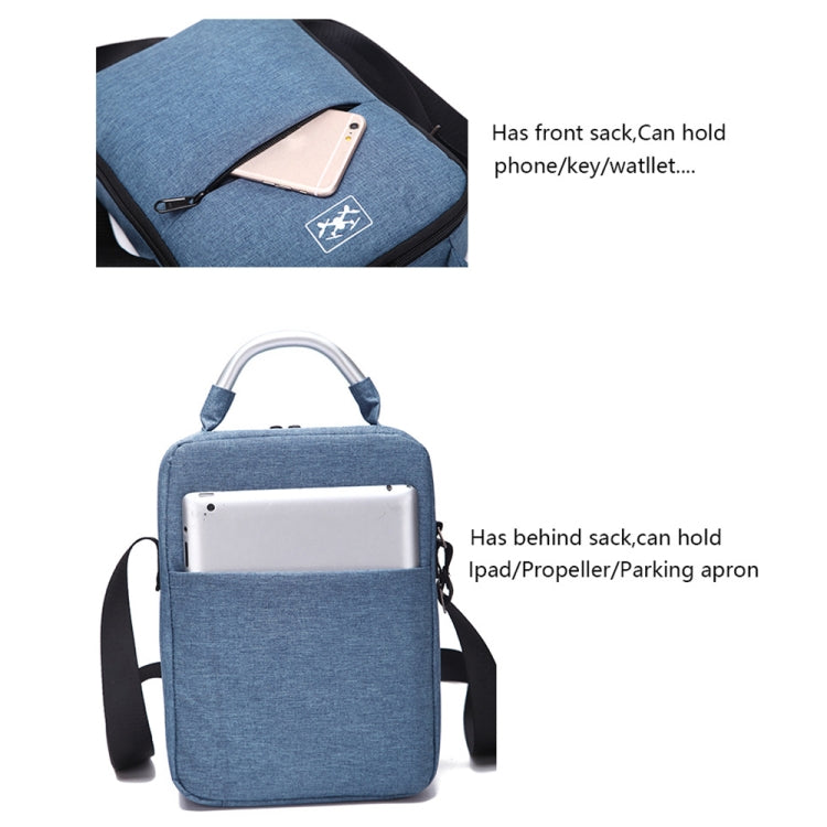 Shockproof Waterproof Single Shoulder Storage Travel Carrying Cover Case Box for DJI Air 2S(Blue+Red Liner) by buy2fix