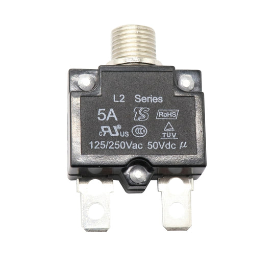 L2 Series 50V Car Overload Protector Manual Reset DC Circuit Breaker with Waterproof Cover, Current:5A by buy2fix