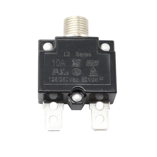 L2 Series 50V Car Overload Protector Manual Reset DC Circuit Breaker with Waterproof Cover, Current:10A by buy2fix